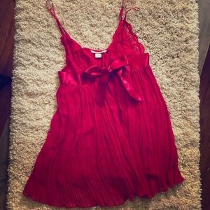 Victoria’s Secret Sexy Red Ribbon Lingerie Lace